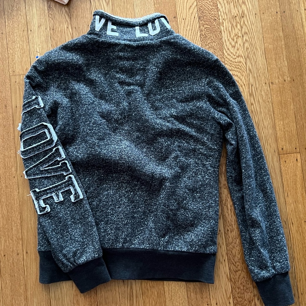 Gray Love Embroidered Jacket